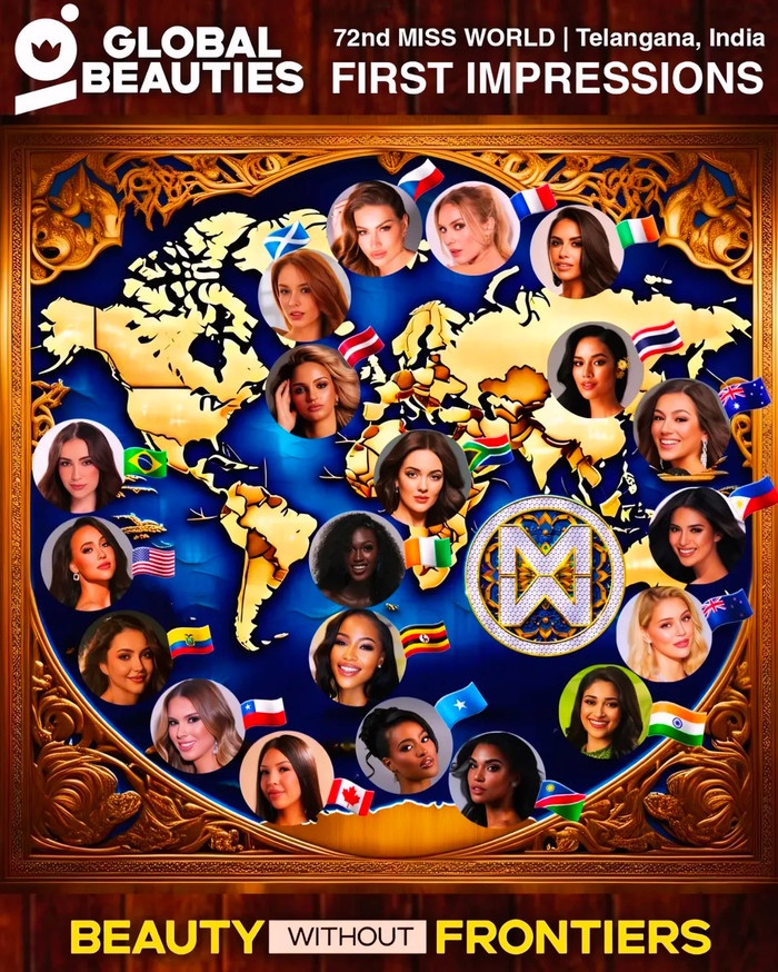 Global Beauties công bố top 20 thí sinh ấn tượng của mùa giải Miss World 2025. (Ảnh: Global Beauties)
