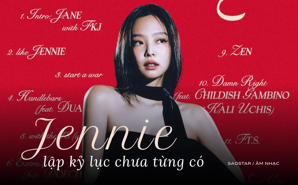 Jennie lập kỷ lục chưa từng có cho nữ nghệ sĩ Kpop