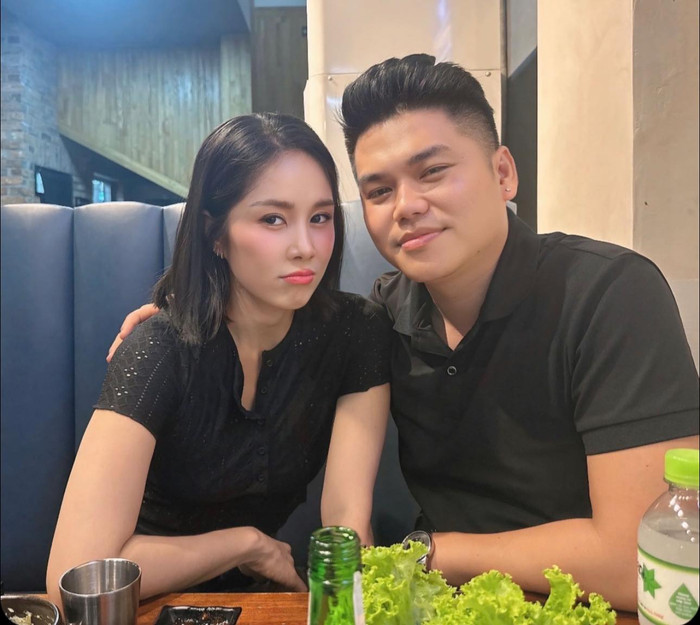 Lê Phương có chồng luôn quan tâm, sẵn sàng lên tiếng bảo vệ vợ. Ảnh: FBNV