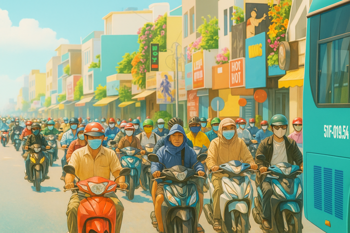 Dự báo thời tiết TP.HCM ngày 19/6/2025 có nền nhiệt dao động từ 26–34 độ C. Sáng sớm và trưa trời có nắng nhẹ, nhiều mây, độ ẩm cao. (Ảnh minh họa)