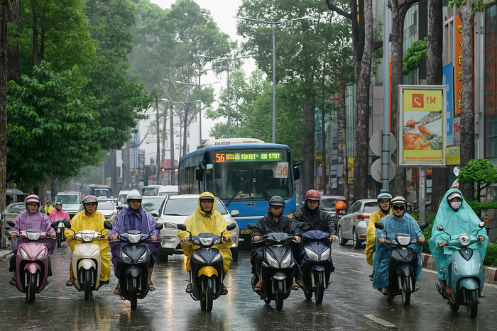 Dự báo thời tiết TP.HCM và Nam Bộ có mưa vào chiều tối 30/6. (Ảnh minh họa)