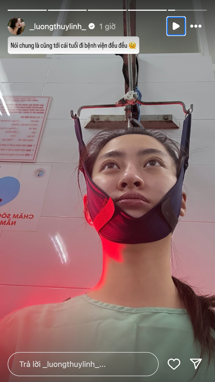 Lương Thuỳ Linh không ngần ngại chia sẻ việc bản thân thường tới bệnh viện. Ảnh: IGNV
