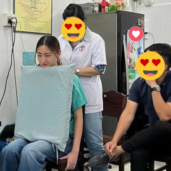 Lương Thuỳ Linh từng chia sẻ ảnh thăm khám tại bệnh viện từ tháng 1 năm nay. Ảnh: IGNV
