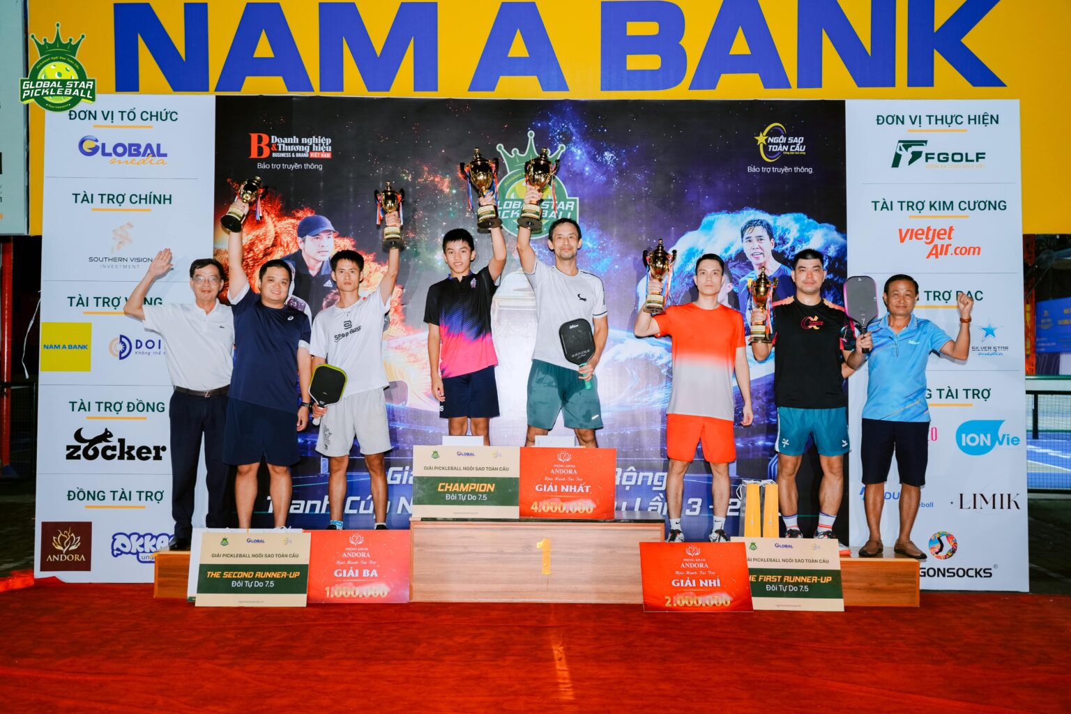 Phương thức tính điểm của Pickleball Ranking Ngôi Sao Toàn Cầu
