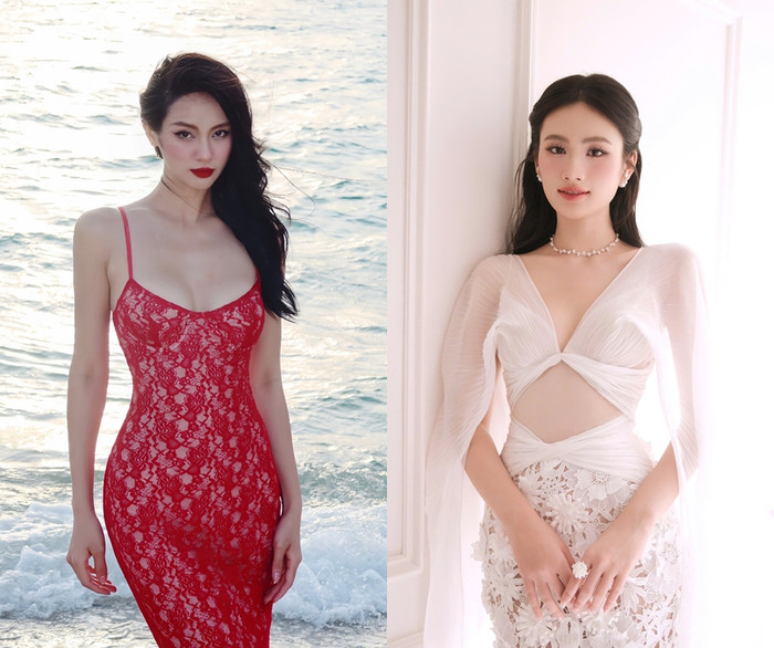 Ý Nhi và Vũ Thúy Quỳnh dạo gần đây thường 'gây sốt' với những trang phục táo bạo. (Ảnh FBNV)