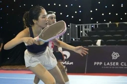 Người đẹp Thanh Trang lập cú đúp danh hiệu ở giải pickleball toàn sao